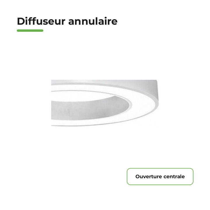 Plafonier LED Branco Redondo 36W 50cm