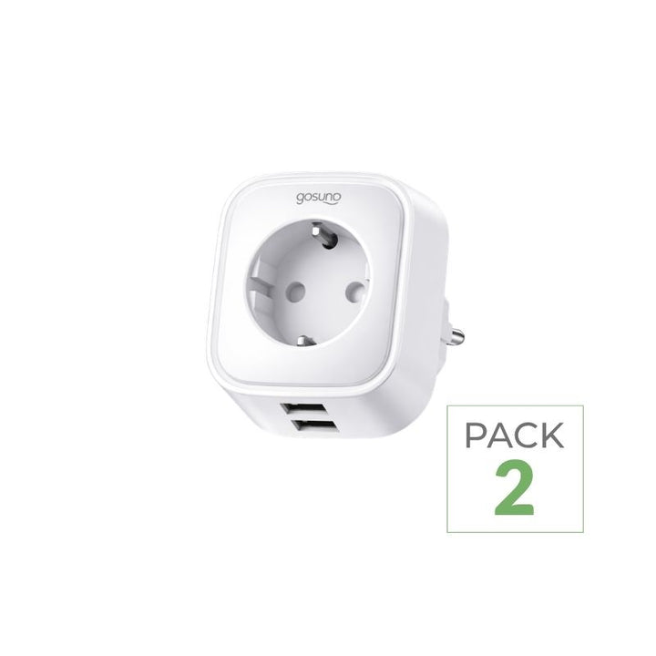 Prise Connectée Wifi 16A (Lot de 2)
