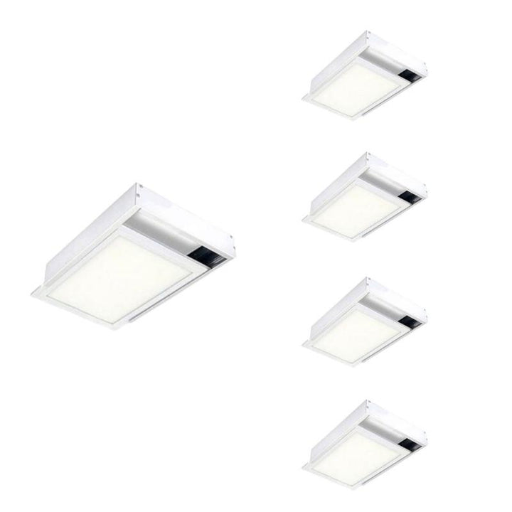 Kit en Saillie pour Dalle LED Slim 60x30 Blanc - Pack de 5