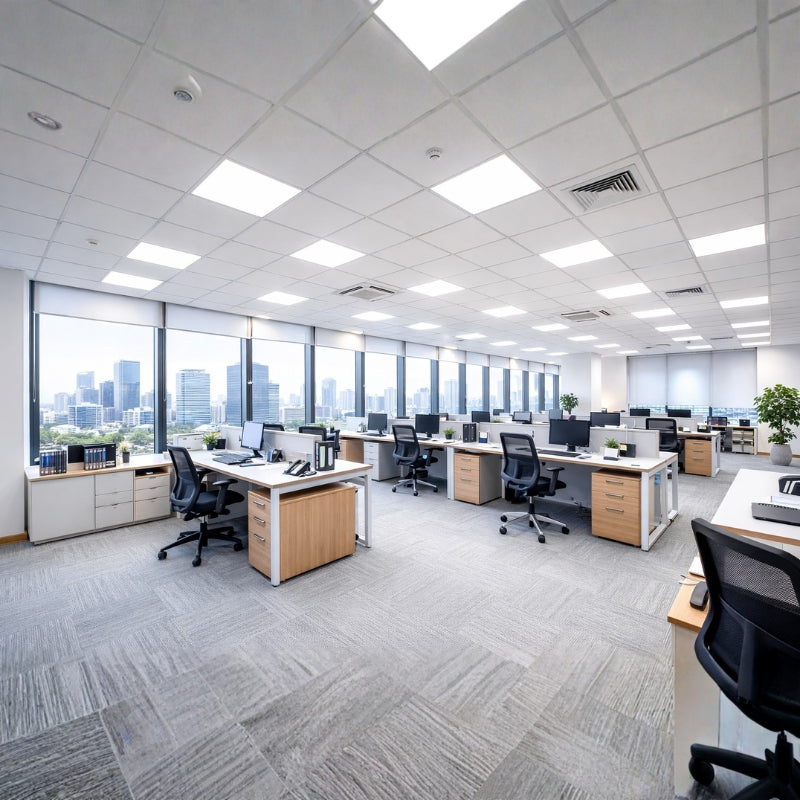 Panneau LED 28W 60x60 BLANC dimmable 150lm/W avec détecteur de mouvement (Pack de 2)