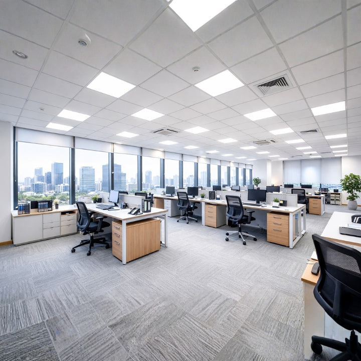 Panneau LED 28W 60x60 BLANC dimmable 150lm/W avec détecteur de mouvement (Pack de 2)