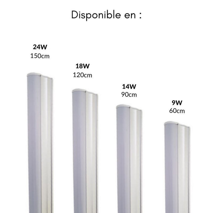 Tube néon LED 150cm T5 24W (Pack de 10)