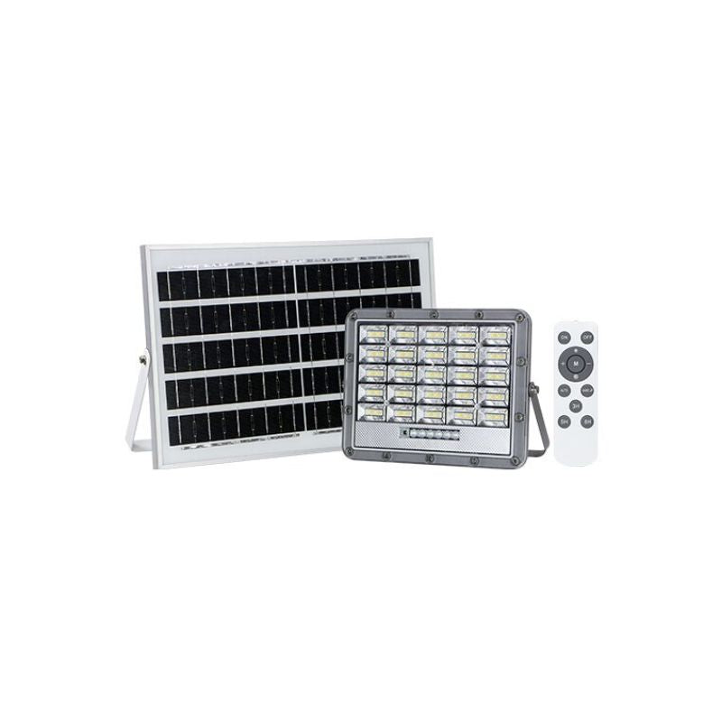 Projecteur LED Solaire 10W IP65 CCT (Panneau Solaire + Télécommande Inclus)