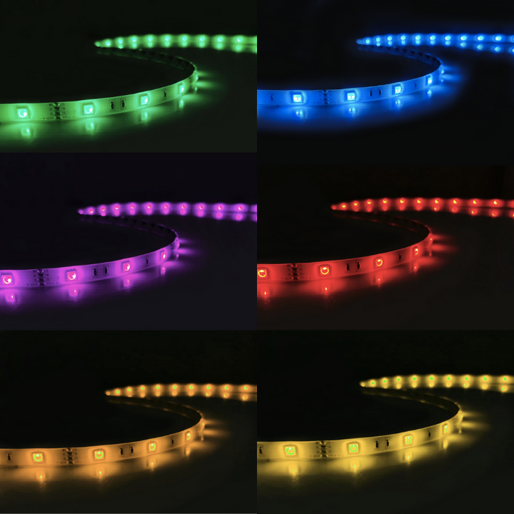 Bandeau LED RGB 12V 5m 5050 30LED/m IP44