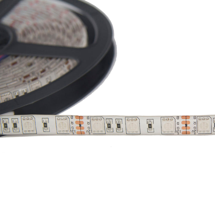 Bandeau LED RGB 12V 5m 5050 60LED/m IP44