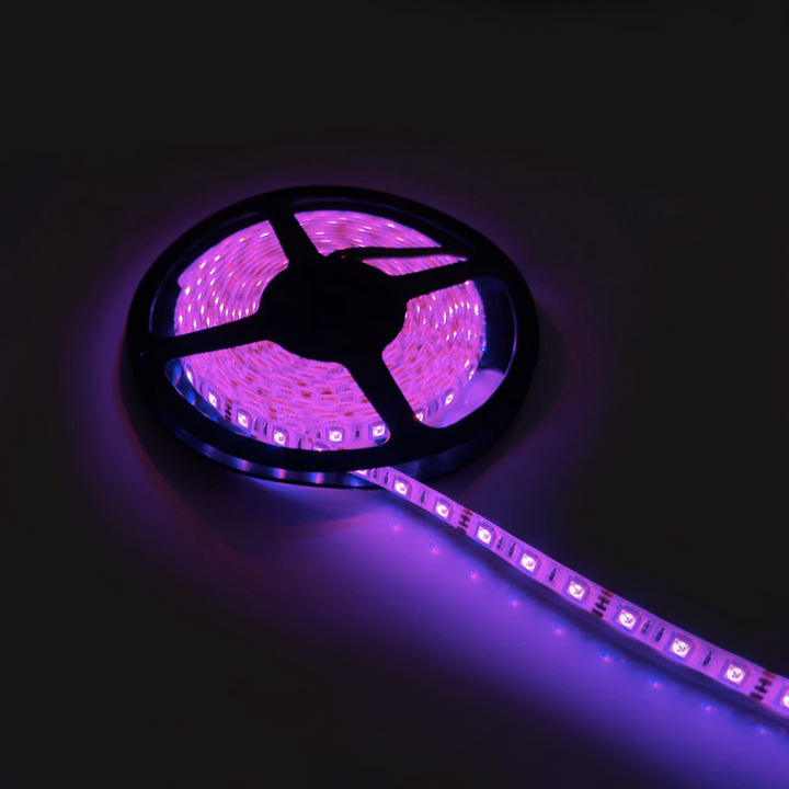 Bandeau LED RGB 12V 5m 5050 60LED/m IP44