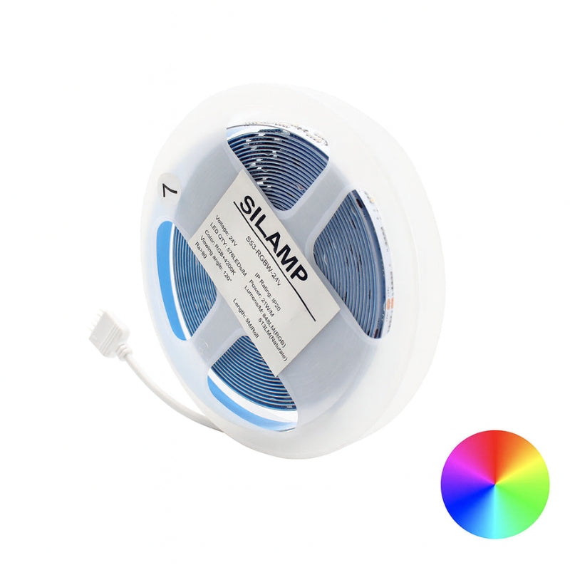 Ruban LED RGBW 24V 21W/m IP20 576LED/m