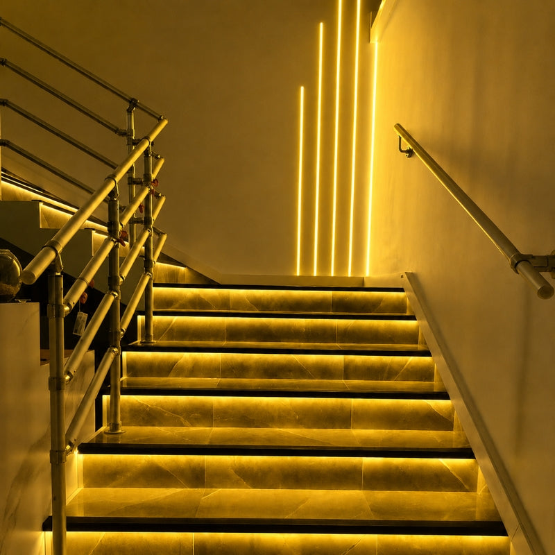 Ruban LED COB 5M 24V IP20 320LED/m - Jaune - Silumen