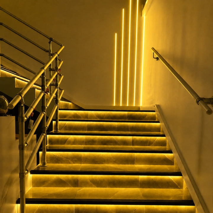 Ruban LED COB 5M 24V IP20 320LED/m - Jaune - Silumen