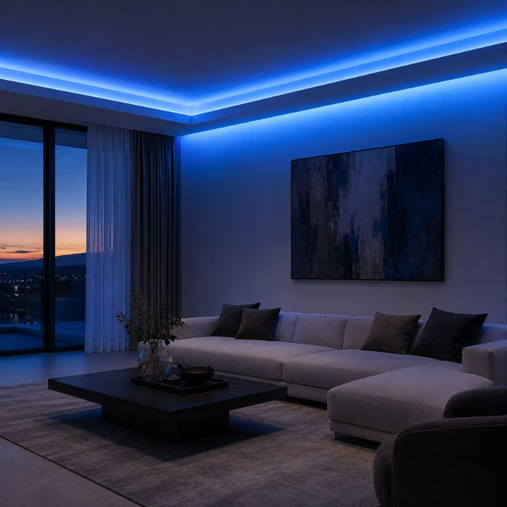 Ruban LED COB AC 296 LED/m 220V 10W/m IP65 - Bleu (vendu sur mesure au mètre) - Silumen