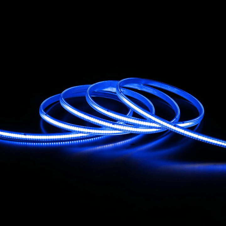 Ruban LED COB AC 296 LED/m 220V 10W/m IP65 - Bleu (vendu sur mesure au mètre) - Silumen