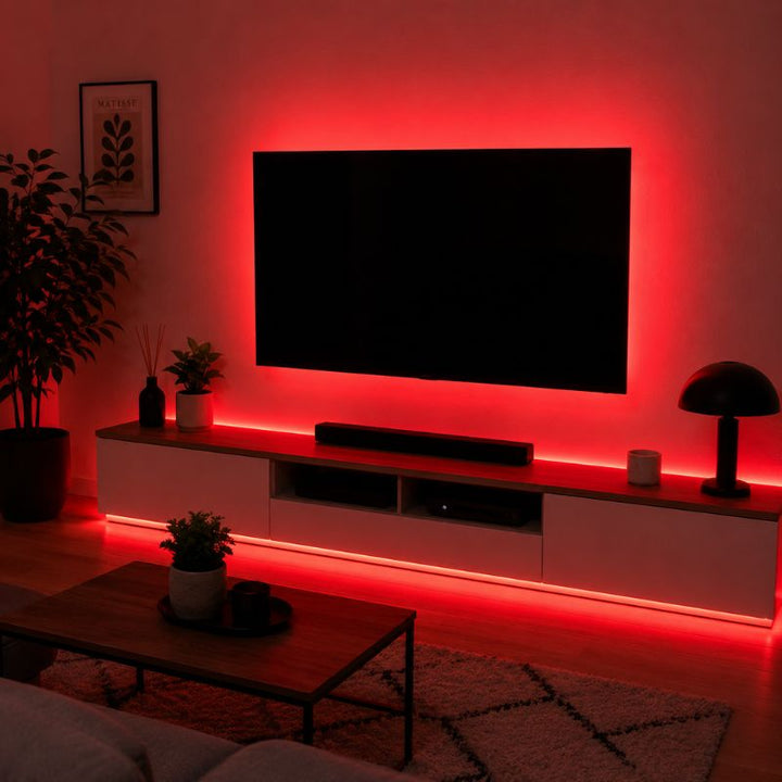 Ruban LED COB AC 296 LED/m 220V 10W/m IP65 - Rouge (vendu sur mesure au mètre) - Silumen