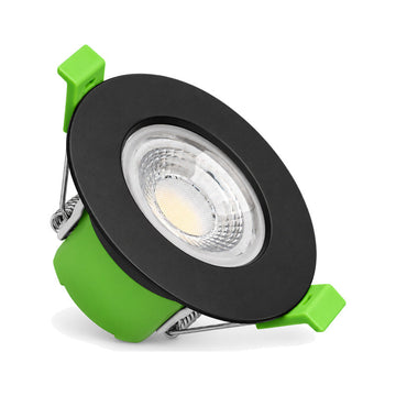 Foco empotrable cortafuegos BBC 6W regulable CCT IP65 negro - 3000K/4000K/6500K