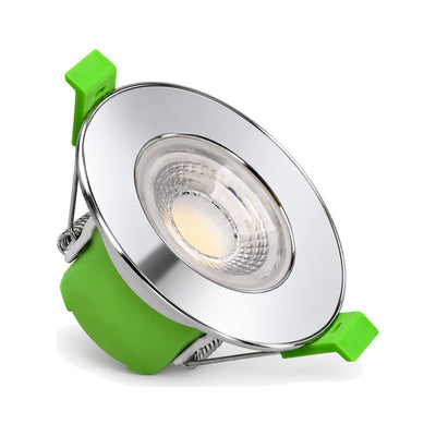 Brandwerende BBC-inbouwspot 6W dimbaar CCT IP65 chroom - 3000K/4000K/6500K