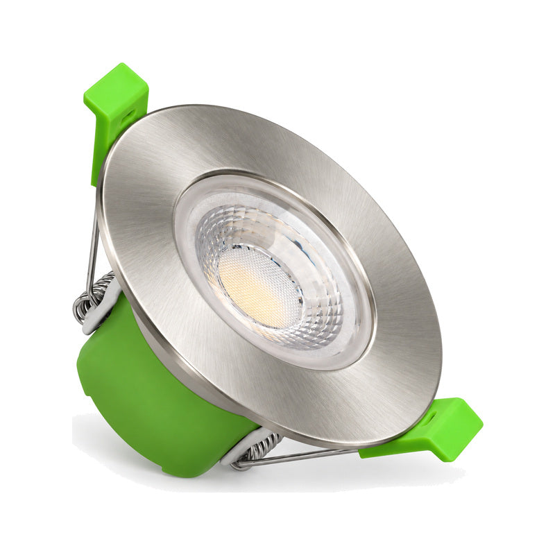 Spot Encastrable Coupe-Feu 6W Dimmable CCT IP65 Nickel Satiné - 3000K/4000K/6500K – vue produit
