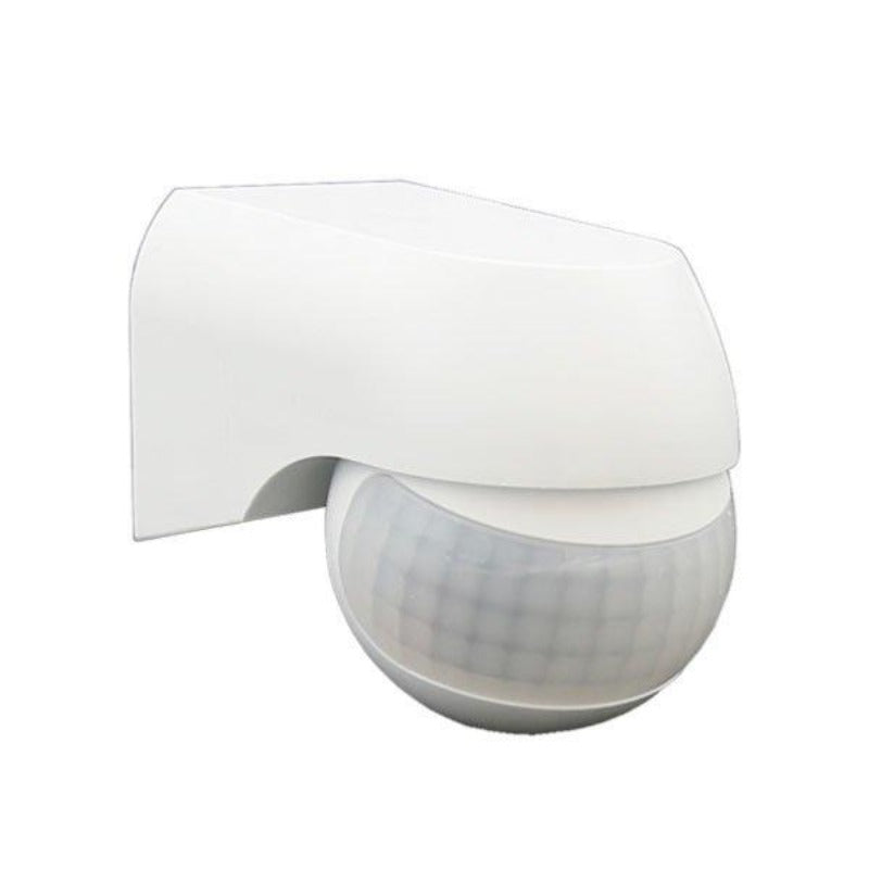 Détecteur de Mouvement étanche 180° IP44 jusqu'à 12m Blanc