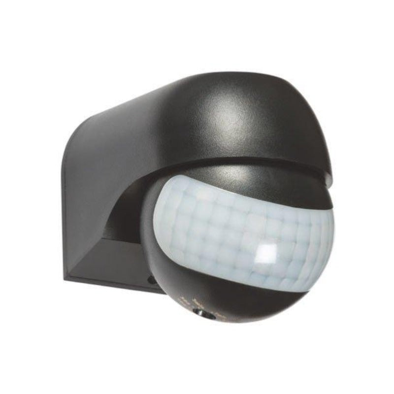 Détecteur de Mouvement étanche 180° IP44 jusqu'à 12m Noir