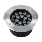 Projetor de encastrar para exterior 12W IP67 220V de solo 30° Ø160