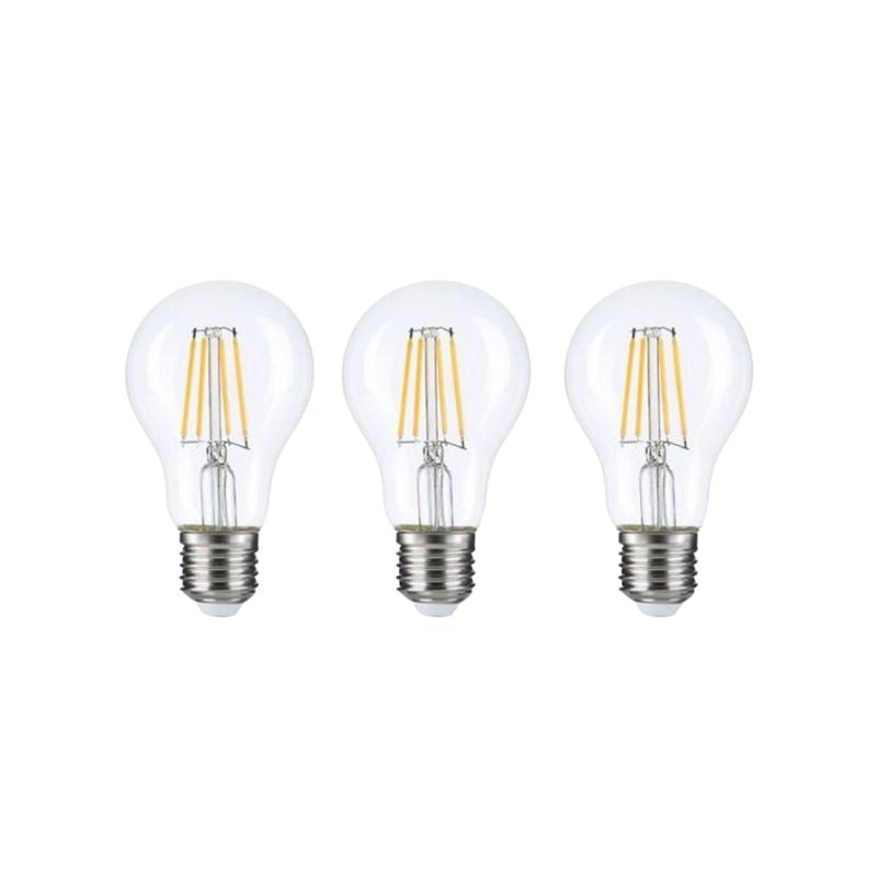 Pack de 3 Ampoules LED E27 A60 3.8W Filament Classe Énergétique A