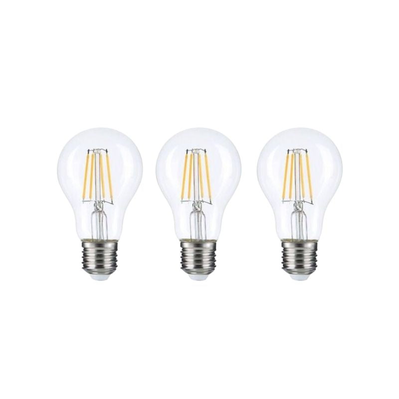Pack de 3 Ampoules LED E27 A60 3.8W Filament Classe Énergétique A