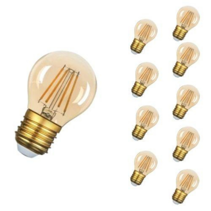 Ampoule E27 LED Filament 4W G45 240° Dimmable (Pack de 10)