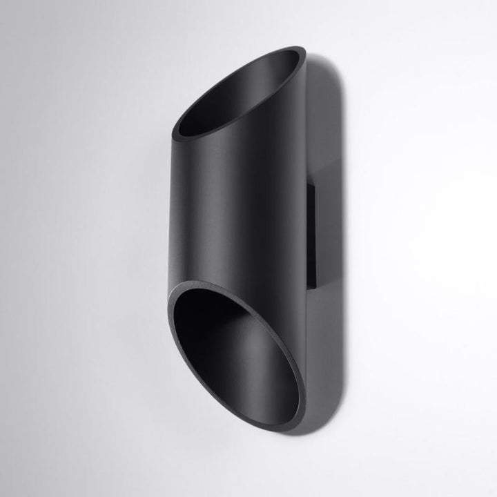 Applique Murale Tube Cylindrique Noir pour Ampoule G9