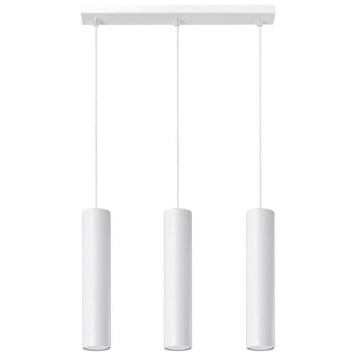 Suspension 3 Lampes pour Ampoules GU10 Blanc