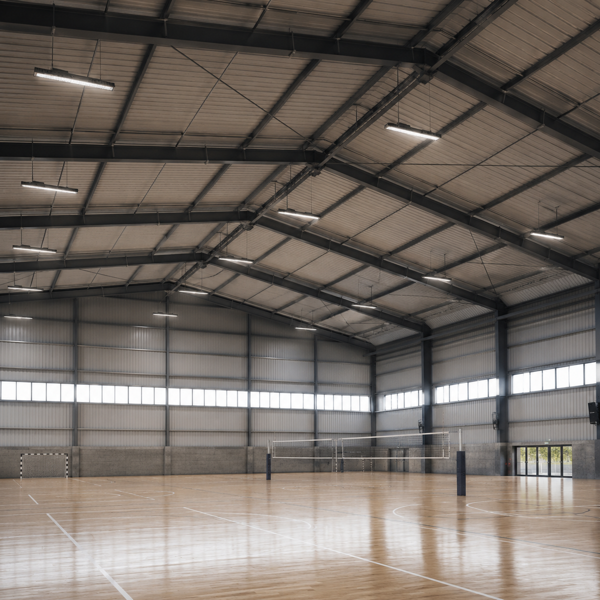 Suspension LED industrielle linéaire 150W/200W/250W 185lm/w avec Détecteur de Mouvement - Garantie 5 ans