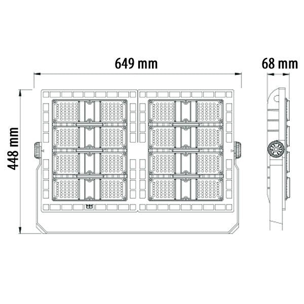 Projecteur LED pour Stade 480W IP65