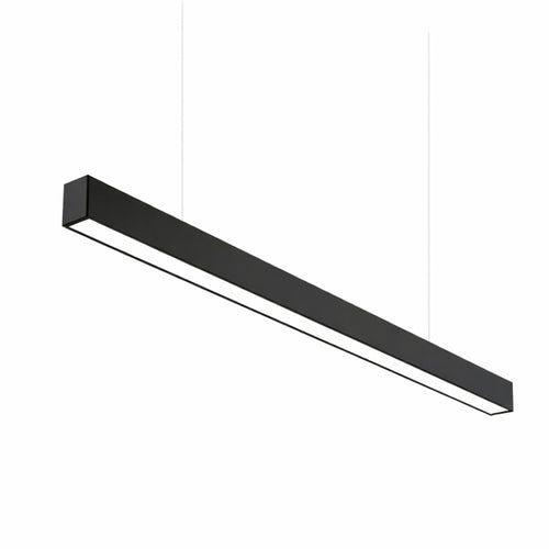 Lineaire LED-hanglamp 120cm 36W koppelbaar ZWART