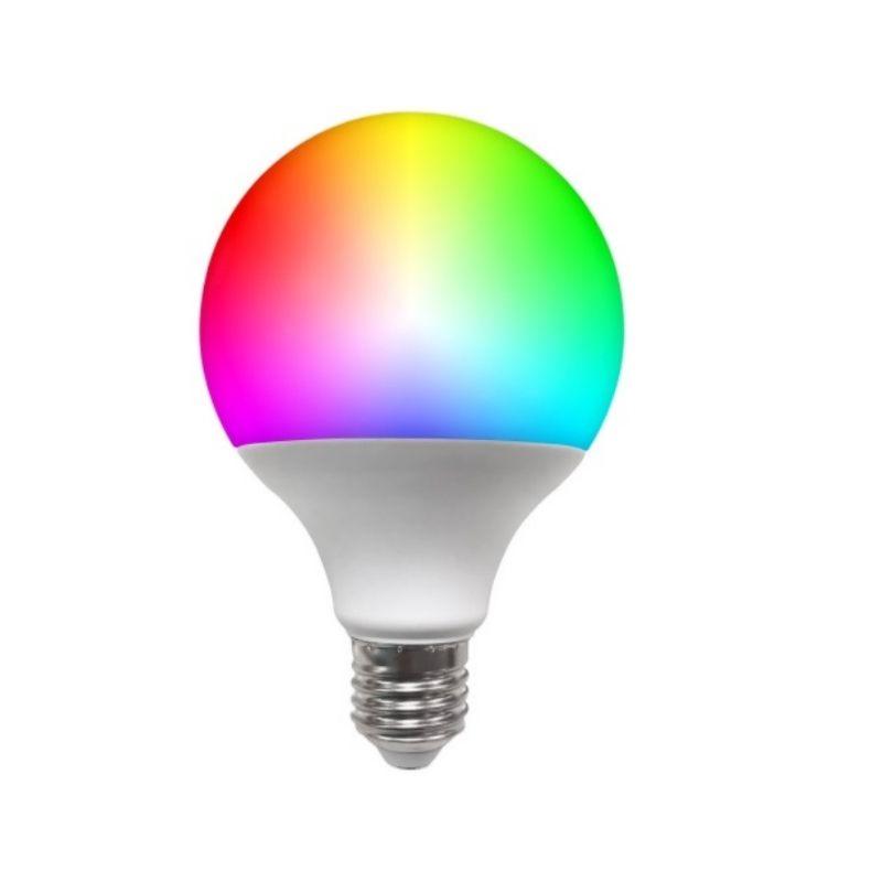 Ampoule LED Connectée Wifi E27 11W G95 RGBW (Pack de 5)