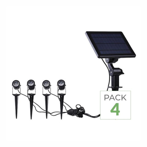 Spots Solaires Connectés à piquer RGB IP55 (Lot de 4)