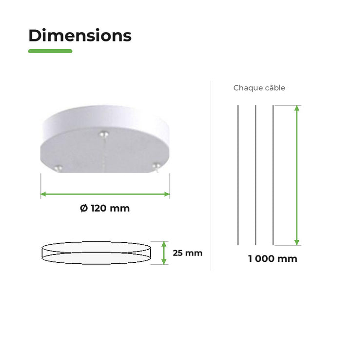 Suspension Kit for Ceiling Light