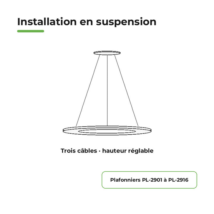 Suspension Kit for Ceiling Light