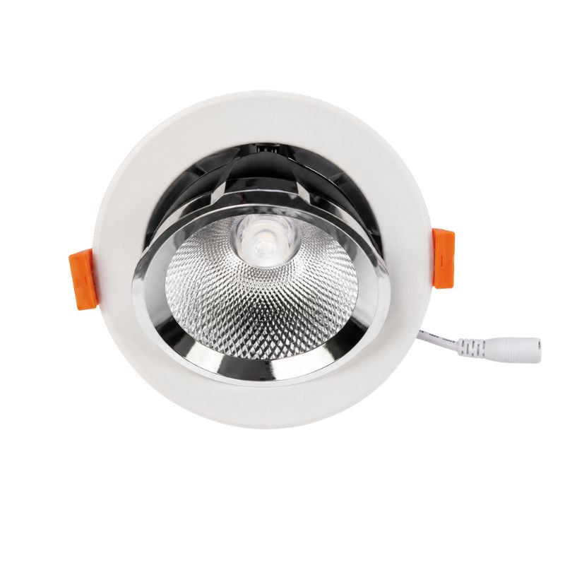 Spot LED Escargot Encastrable Orientable COB 10W 1000 lm 23°
