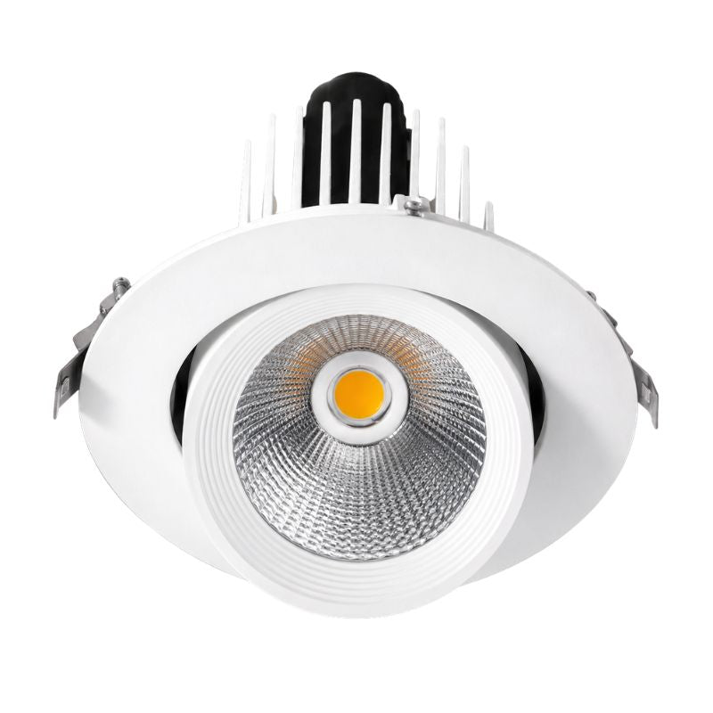 Spot LED Escargot Encastrable Orientable COB 30W 3000 lm 23°