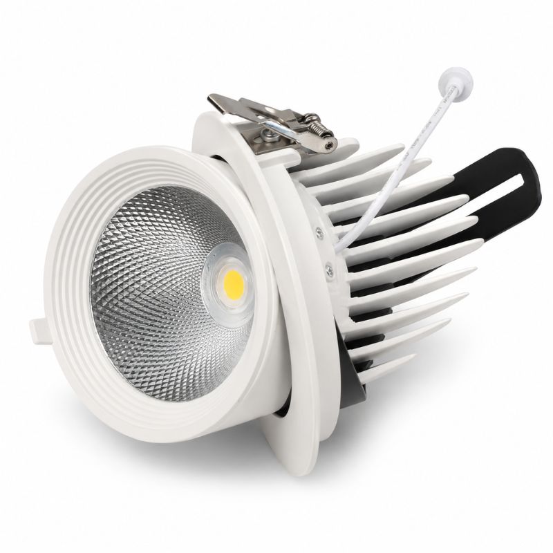 Spot LED Escargot Encastrable Orientable COB 30W 3000 lm 23°