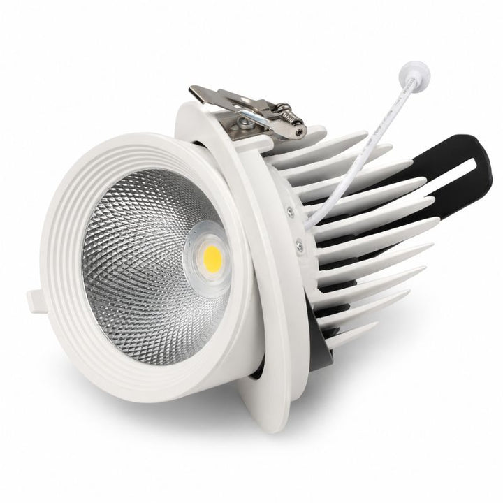 Spot LED Escargot Encastrable Orientable COB 30W 3000 lm 23°