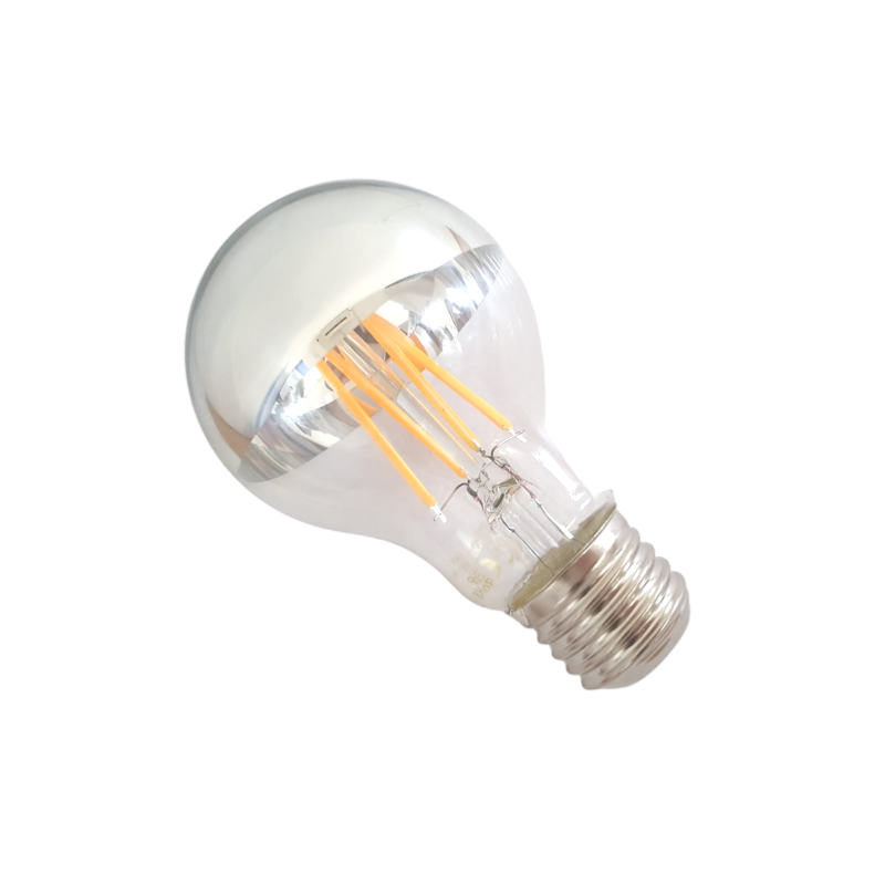 Ampoule E27 LED Filament 7W A60 Reflet Argent