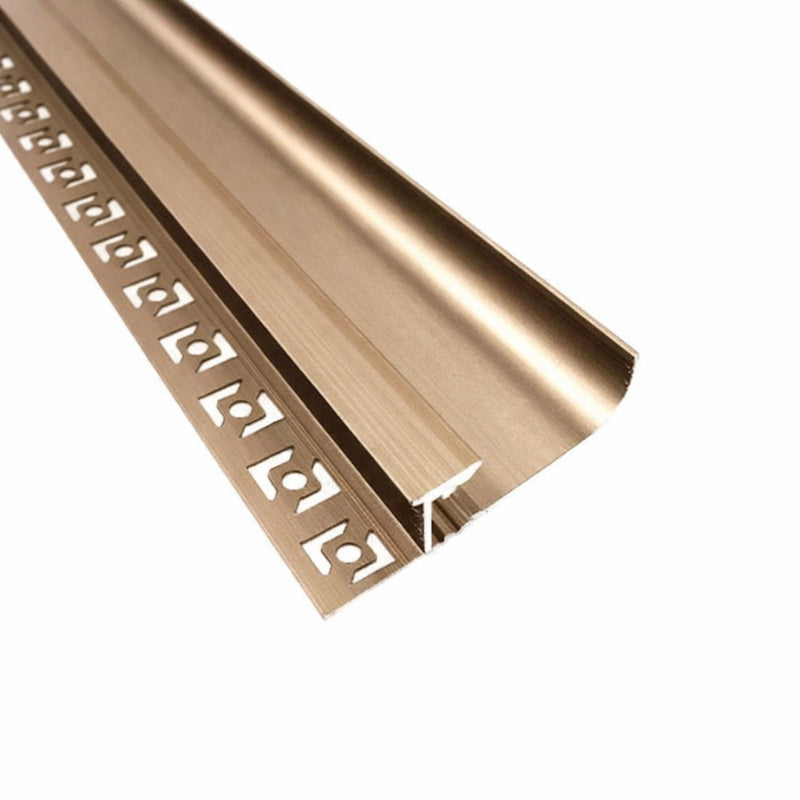2 m goldenes Aluminiumprofil für LED-Streifen
