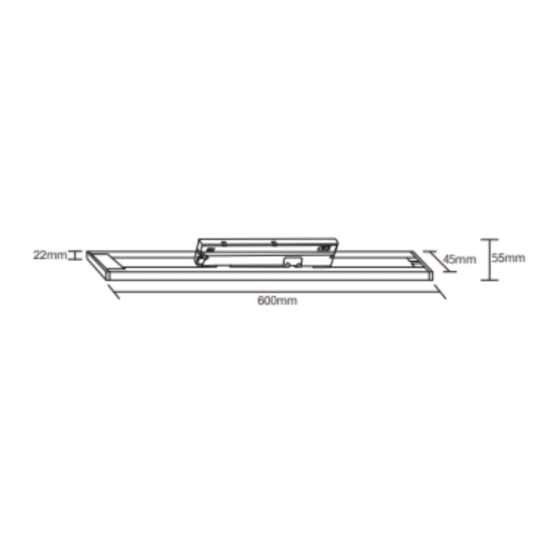 Linéaire sur Rail Monophasé 30W 60cm 120° CCT BLANC - 3000K/4000K/6000K