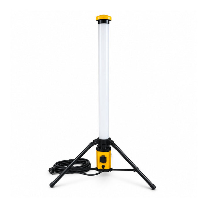 Tour Lumineuse LED 100W 360° IP54 sur Trépied pour Chantier