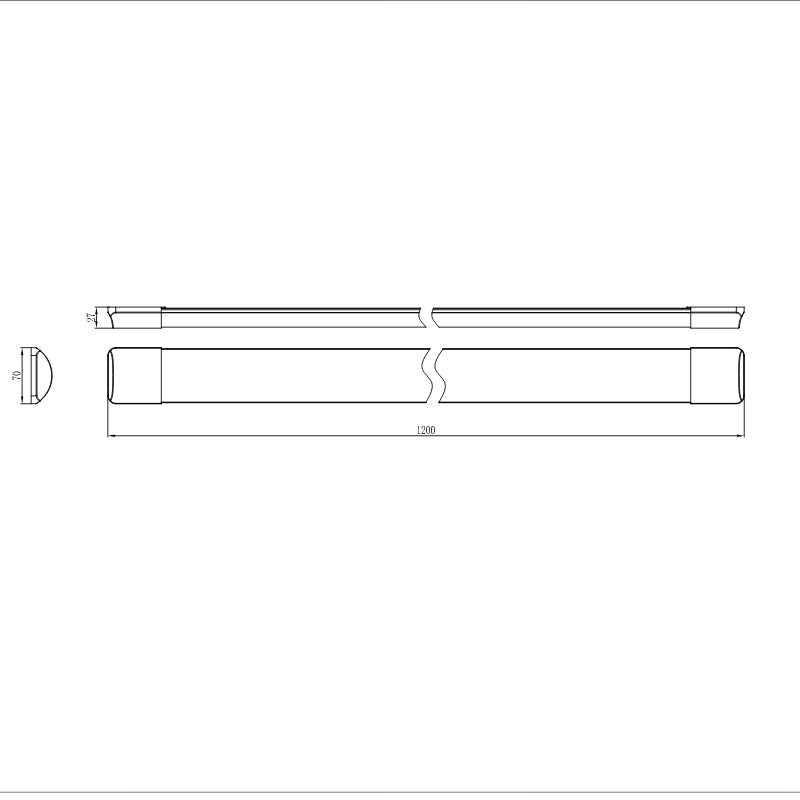 Réglette LED 120cm 30W IP40 (Pack de 10)