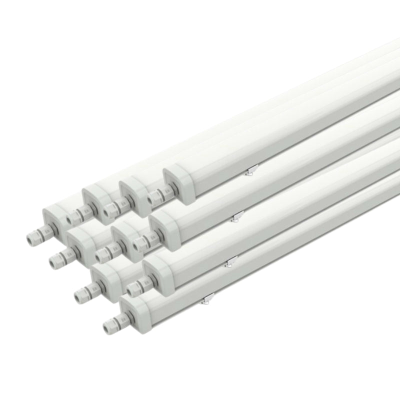Pack de 10 - Réglette LED Étanche 120cm 46W 130lm/W Interconnectable