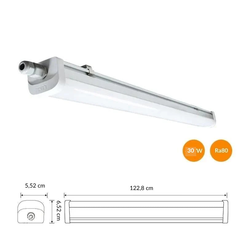 Réglette LED Étanche 120cm 30W 120lm/W Interconnectable ( Pack de 10 )