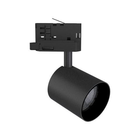Spot LED sur Rail Noir Triphasé 24W 36° TRIAC Dimmable