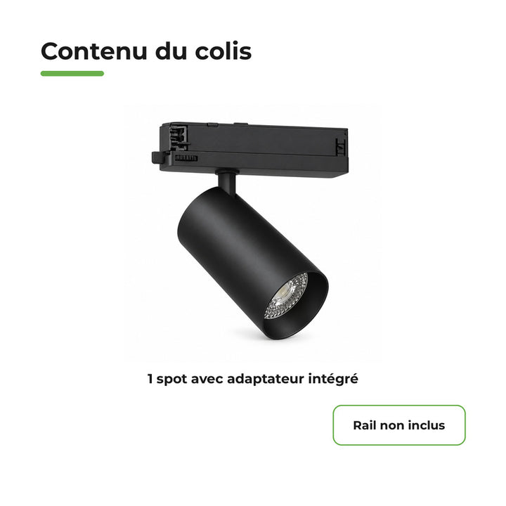 Foco LED en Riel COB Trifásico 10W 36°