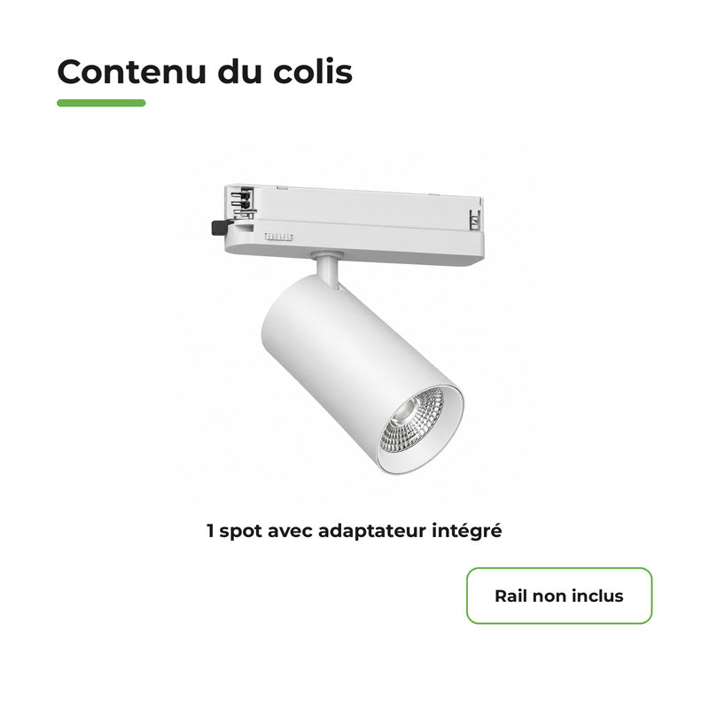 Triphasic Rail COB LED Spot 10W 36°
