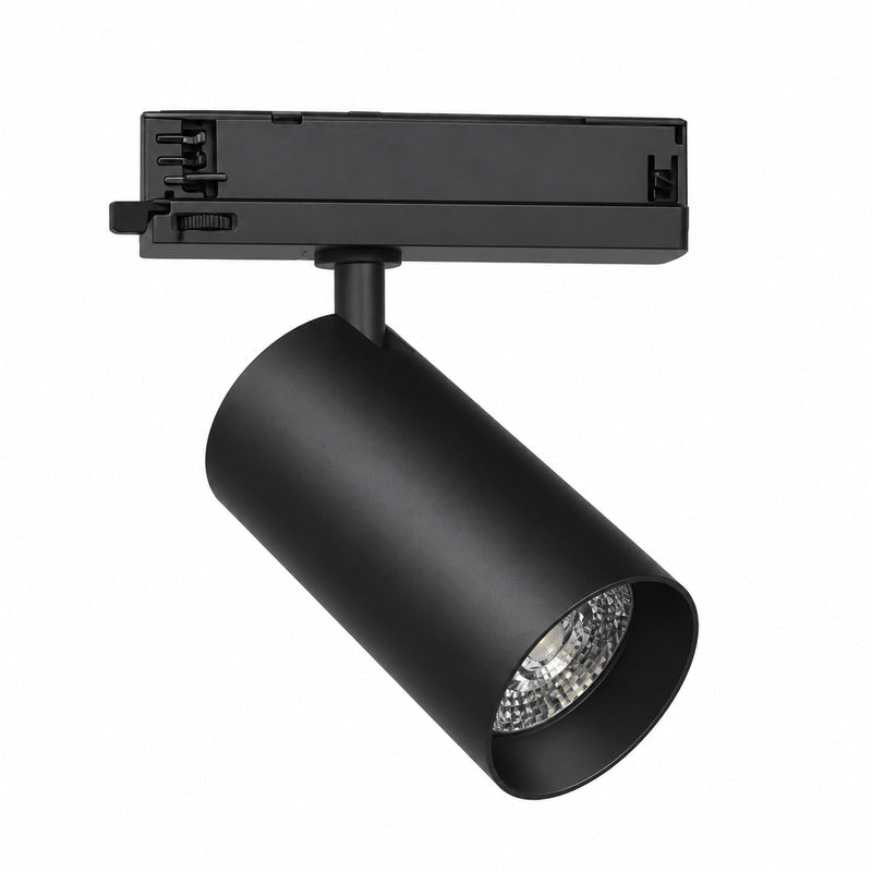 Spot LED sur Rail COB Triphasé 30W 36° Noir - Garantie 5 ans