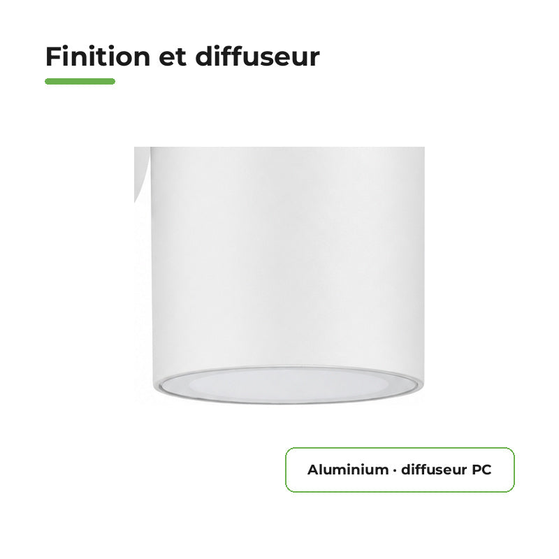 Applique Murale Blanche IP65 pour Ampoule GU10